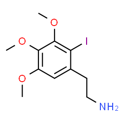 ChemSpider 2D Image | 2-(2-Iodo-3,4,5-trimethoxyphenyl)ethanamine | C11H16INO3