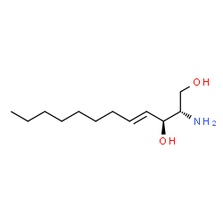 ChemSpider 2D Image | (2S,3S,4E)-2-Amino-4-dodecene-1,3-diol | C12H25NO2