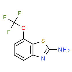 ChemSpider 2D Image | 7-(Trifluoromethoxy)-1,3-benzothiazol-2-amine | C8H5F3N2OS