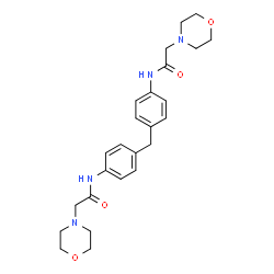 ChemSpider 2D Image | N,N'-(Methylenedi-4,1-phenylene)bis[2-(4-morpholinyl)acetamide] | C25H32N4O4