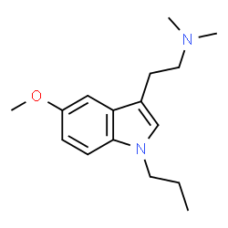 ChemSpider 2D Image | 2-(5-Methoxy-1-propyl-1H-indol-3-yl)-N,N-dimethylethanamine | C16H24N2O