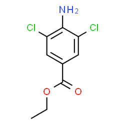 ChemSpider 2D Image | Ethyl 4-amino-3,5-dichlorobenzoate | C9H9Cl2NO2