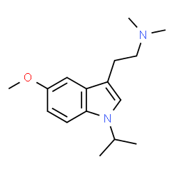 ChemSpider 2D Image | 2-(1-Isopropyl-5-methoxy-1H-indol-3-yl)-N,N-dimethylethanamine | C16H24N2O