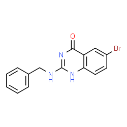 ChemSpider 2D Image | 2-(benzylamino)-6-bromoquinazolin-4-ol | C15H12BrN3O