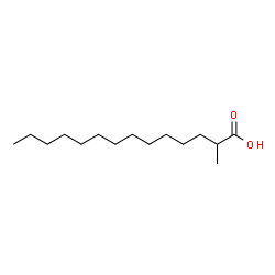 ChemSpider 2D Image | 2-Methyltetradecanoic acid | C15H30O2