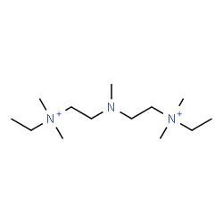 ChemSpider 2D Image | 2,2'-(Methylimino)bis(N-ethyl-N,N-dimethylethanaminium) | C13H33N3