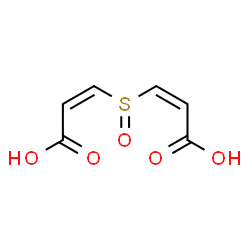 ChemSpider 2D Image | (2Z,2'Z)-3,3'-Sulfinylbisacrylic acid | C6H6O5S