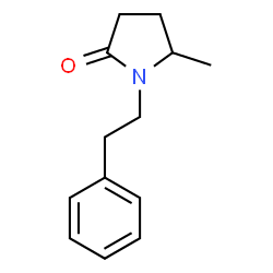 ChemSpider 2D Image | 5-Methyl-1-(2-phenylethyl)-2-pyrrolidinone | C13H17NO