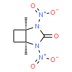 ChemSpider 2D Image | (1R,5S)-1,5-Dimethyl-2,4-dinitro-2,4-diazabicyclo[3.2.0]heptan-3-one | C7H10N4O5