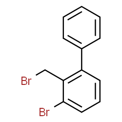 ChemSpider 2D Image | 3-Bromo-2-(bromomethyl)biphenyl | C13H10Br2