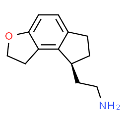 ChemSpider 2D Image | (8S)-1,6,7,8-Tetrahydro-2H-indeno[5,4-b]furan-8-ethanamine | C13H17NO