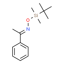 ChemSpider 2D Image | (1E)-N-{[Dimethyl(2-methyl-2-propanyl)silyl]oxy}-1-phenylethanimine | C14H23NOSi