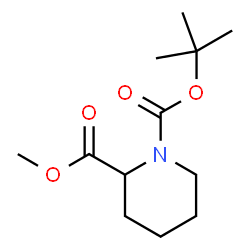 ChemSpider 2D Image | N-Boc-DL-Pipecolic acid methyl ester | C12H21NO4