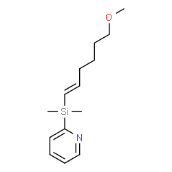 ChemSpider 2D Image | 2-{[(1E)-6-Methoxy-1-hexen-1-yl](dimethyl)silyl}pyridine | C14H23NOSi