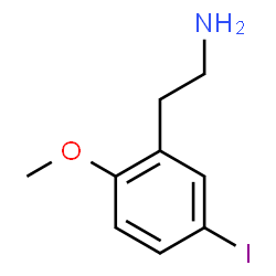 ChemSpider 2D Image | 2-(5-Iodo-2-methoxyphenyl)ethanamine | C9H12INO