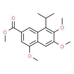 ChemSpider 2D Image | Methyl 8-isopropyl-4,6,7-trimethoxy-2-naphthoate | C18H22O5