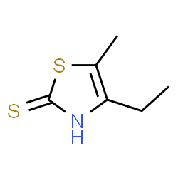 ChemSpider 2D Image | 4-Ethyl-5-methyl-1,3-thiazole-2(3H)-thione | C6H9NS2