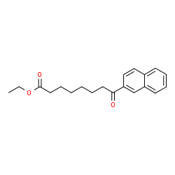 ChemSpider 2D Image | Ethyl 8-(2-naphthyl)-8-oxooctanoate | C20H24O3