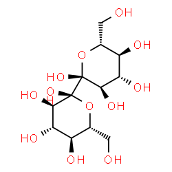 ChemSpider 2D Image | (2R,2'R,3R,3'R,4S,4'S,5S,5'S,6R,6'R)-6,6'-Bis(hydroxymethyl)octahydro-2H,2'H-2,2'-bipyran-2,2',3,3',4,4',5,5'-octol | C12H22O12