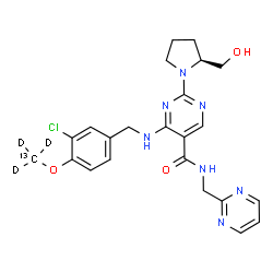 ChemSpider 2D Image | Avanafil-13C-d3 | C2213CH23D3ClN7O3