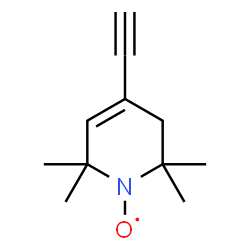 ChemSpider 2D Image | (4-Ethynyl-2,2,6,6-tetramethyl-3,6-dihydro-1(2H)-pyridinyl)oxidanyl | C11H16NO