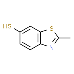 ChemSpider 2D Image | 2-Methyl-1,3-benzothiazole-6-thiol | C8H7NS2