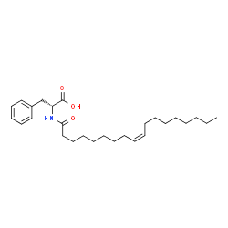 ChemSpider 2D Image | N-[(9Z)-9-Octadecenoyl]-D-phenylalanine | C27H43NO3