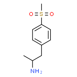 ChemSpider 2D Image | 1-[4-(Methylsulfonyl)phenyl]-2-propanamine | C10H15NO2S