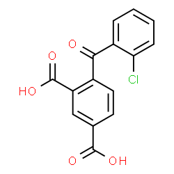 ChemSpider 2D Image | 4-(2-Chlorobenzoyl)isophthalic acid | C15H9ClO5