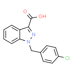 ChemSpider 2D Image | 1-(p-chlorobenzyl)indazolyl-3-carboxylic acid | C15H11ClN2O2