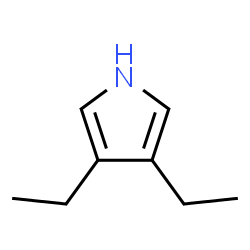 ChemSpider 2D Image | 3,4-Diethylpyrrole | C8H13N