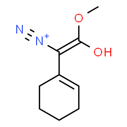 ChemSpider 2D Image | (Z)-1-(1-Cyclohexen-1-yl)-2-hydroxy-2-methoxyethenediazonium | C9H13N2O2