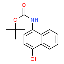 ChemSpider 2D Image | 2-Methyl-2-propanyl (4-hydroxy-1-naphthyl)carbamate | C15H17NO3