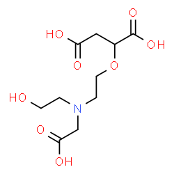 ChemSpider 2D Image | 2-{2-[(Carboxymethyl)(2-hydroxyethyl)amino]ethoxy}succinic acid | C10H17NO8