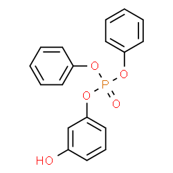 ChemSpider 2D Image | 3-Hydroxyphenyl diphenyl phosphate | C18H15O5P