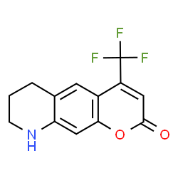 ChemSpider 2D Image | 4-(Trifluoromethyl)-6,7,8,9-tetrahydro-2H-pyrano[3,2-g]quinolin-2-one | C13H10F3NO2