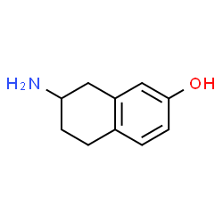 ChemSpider 2D Image | 7-Amino-5,6,7,8-tetrahydro-2-naphthalenol | C10H13NO