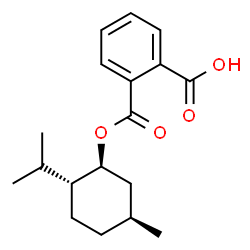 ChemSpider 2D Image | 2-({[(1S,2R,5S)-2-Isopropyl-5-methylcyclohexyl]oxy}carbonyl)benzoic acid | C18H24O4
