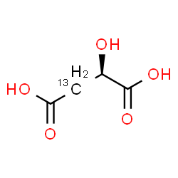 ChemSpider 2D Image | (2R)-2-Hydroxy(3-~13~C)butanedioic acid | C313CH6O5
