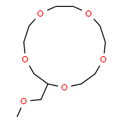 ChemSpider 2D Image | 2-(Methoxymethyl)-1,4,7,10,13-pentaoxacyclopentadecane | C12H24O6