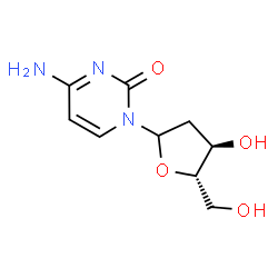 ChemSpider 2D Image | 4-Amino-1-(2-deoxy-L-erythro-pentofuranosyl)-2(1H)-pyrimidinone | C9H13N3O4