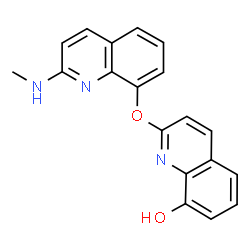 ChemSpider 2D Image | 2-{[2-(Methylamino)-8-quinolinyl]oxy}-8-quinolinol | C19H15N3O2