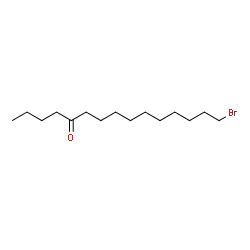 ChemSpider 2D Image | 15-Bromo-5-pentadecanone | C15H29BrO
