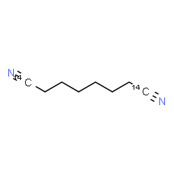 ChemSpider 2D Image | (1,8-~14~C_2_)Octanedinitrile | C614C2H12N2