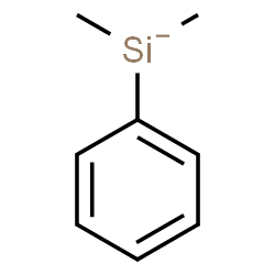 ChemSpider 2D Image | Dihydrido(dimethyl)phenylsilicate(1-) | C8H11Si