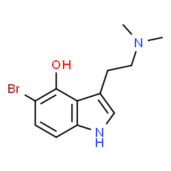 ChemSpider 2D Image | 5-Bromo-3-[2-(dimethylamino)ethyl]-1H-indol-4-ol | C12H15BrN2O