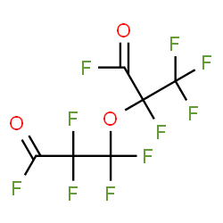ChemSpider 2D Image | 2,2,3,3-Tetrafluoro-3-[(1,1,1,2,3-pentafluoro-3-oxo-2-propanyl)oxy]propanoyl fluoride | C6F10O3