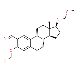 ChemSpider 2D Image | (17beta)-3,17-Bis(methoxymethoxy)estra-1(10),2,4-triene-2-carbaldehyde | C23H32O5