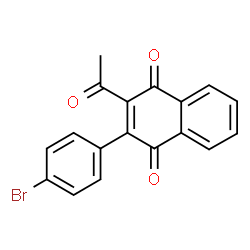 ChemSpider 2D Image | 2-Acetyl-3-(4-bromophenyl)-1,4-naphthoquinone | C18H11BrO3