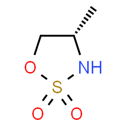 ChemSpider 2D Image | (4S)-4-Methyl-1,2,3-oxathiazolidine 2,2-dioxide | C3H7NO3S
